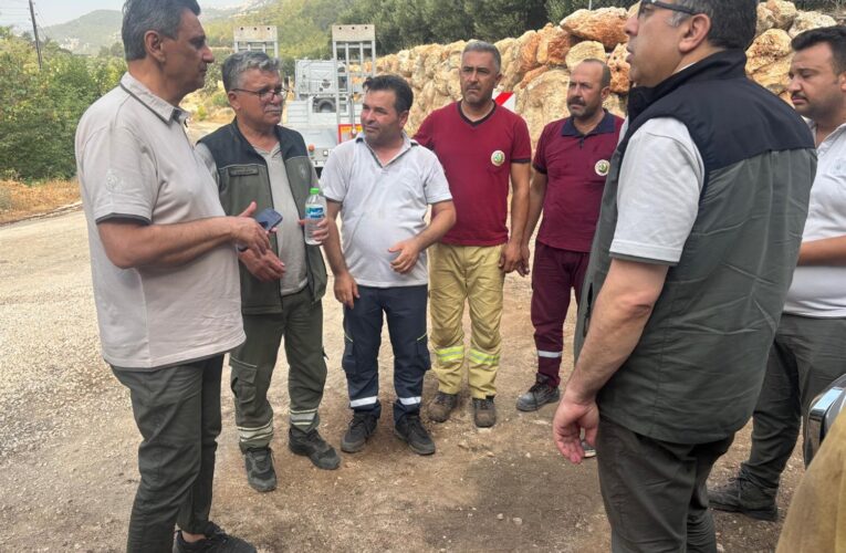 Bakan Yardımcımızdan Yangın Ekiplerine Destek