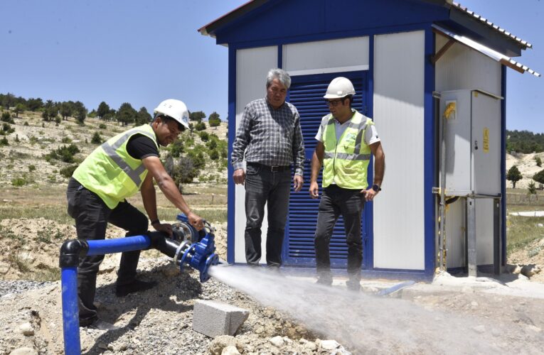 GÜZELOLUK SAKİNLERİ, MESKİ ÇALIŞMALARIYLA YETERLİ İÇME SUYUNA KAVUŞTU