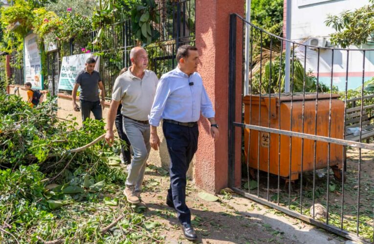 Başkan Abdullah Özyiğit iki mahallede çalışmaları yerinde inceledi