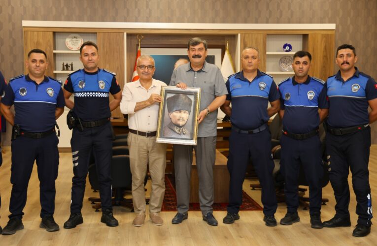 BAŞKAN YILDIZ, ZABITA PERSONELİNİ AĞIRLADI