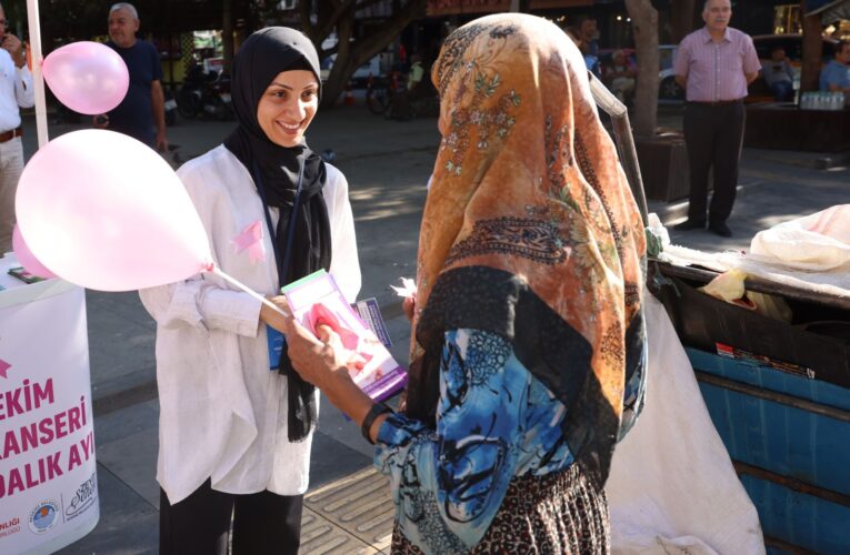 Akdeniz Belediyesi’nden Meme Kanseri Farkındalığı İçin Pembe Kurdele