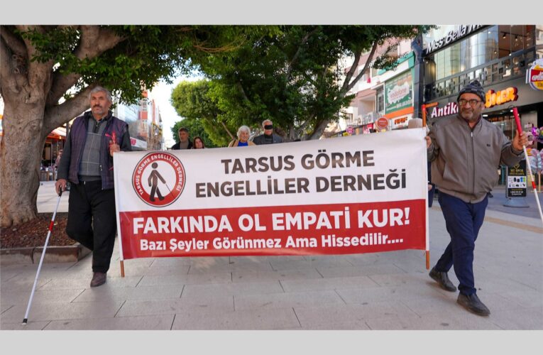 BEYAZ BASTON HAFTASI’NDA TARSUS’TA FARKINDALIK YÜRÜYÜŞÜ DÜZENLENDİ